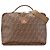 Fendi Braun Zucca beschichtete Canvas Karligraphy Reisetasche