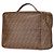 Fendi Braun Zucca beschichtete Canvas Karligraphy Reisetasche - Ansicht 2