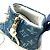 Sneakers Stellar Line in Denim Monogram Louis Vuitton Bianco Blu - vista 8