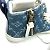 Sneakers Stellar Line in Denim Monogram Louis Vuitton Bianco Blu - vista 9