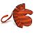 Charm per borsa Hermès Zebra ZZ Savannah Arancione