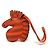 Charm per borsa Hermès Zebra ZZ Savannah Arancione - vista 2