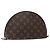 LOUIS VUITTON Monogram Trousse Demi Ronde Cosmetic Pouch M47520 LV Auth 134600