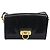 Borsa a Spalla Gancini in Pelle Nera e Oro Salvatore Ferragamo Auth 135489 Nero D'oro - vista 13
