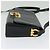 Borsa a Spalla Gancini in Pelle Nera e Oro Salvatore Ferragamo Auth 135489 Nero D'oro - vista 4