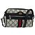 Borsa a Spalla Gucci GG Supreme Sherry Line PVC Blu Navy Rosso Auth 135549