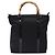 Borsa Tote in Nylon Nero e Argento Gucci Bamboo 000 1998 0508 Auth bs28079 - vista 13