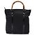 Borsa Tote in Nylon Nero e Argento Gucci Bamboo 000 1998 0508 Auth bs28079 - vista 2