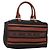SAINT LAURENT Hand Bag Canvas Brown Auth BA4050