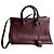 Saint Laurent Borsa tote piccola in pelle Sac De Jour bordeaux Bordò - vista 2