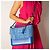 Chanel Bolsa de ombro Gabrielle média em couro de cordeiro matelassé tweed azul - vista 2