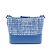 Chanel Bolsa de ombro Gabrielle média em couro de cordeiro matelassé tweed azul - vista 5