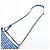 Chanel Bolsa de ombro Gabrielle média em couro de cordeiro matelassé tweed azul - vista 8