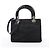 Borsa Lady Dior Cannage in nylon nero di Christian Dior - vista 4