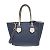 Borsa in pelle da donna BREGANCON di Moreau Argento Blu navy