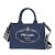 Tote Damentasche aus Canvas Prada Canapa S Größe 1BG439 Blau