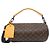 Borsa a Spalla Soft Polochon Monogram Macassar di Louis Vuitton Marrone D'oro