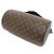 Borsa a Spalla Soft Polochon Monogram Macassar di Louis Vuitton Marrone D'oro - vista 2