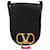 Sac à bandoulière en cuir V-Sling Small Saddle de Valentino Garavani Noir Rouge  - vue 2