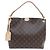 Borsa a Spalla Graceful PM Monogramma Louis Vuitton Marrone Beige