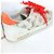 Tênis de amarrar Monogram Front Row da Louis Vuitton Branco Laranja - vista 6