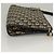 Borsa a Spalla in Tela Trotter Christian Dior Blu Navy Oro Auth 132631 D'oro - vista 3