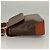 Céline Borsa a mano in tela Macadam CELINE in pelle PVC 2 in 1 marrone oro Auth 132850 D'oro - vista 4