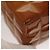 POCHETTE CUBE CHANEL CHOCO BAR Pelle verniciata Marrone Argento CC Auth mr1474 - vista 8