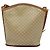Céline Borsa a Spalla in Tela Macadam CELINE PVC Beige Oro Auth 132542 D'oro - vista 2