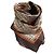 Foulard Christian Dior in seta marrone arancione beige