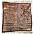 Foulard Christian Dior in seta marrone arancione beige - vista 4