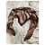 Foulard Christian Dior in seta marrone arancione beige - vista 5