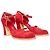 Miu Miu Décolleté in Camoscio Rosso - vista 3