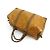 Borsa Boston Fendi Zucchino Canvas e pelle verniciata oro - vista 2