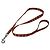 Hermès HERMES Medor Slim Dog Leash Red