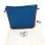 Pochette Camaieu con logo ricamato Hermès Marrone Blu navy - vista 14