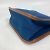 Pochette Camaieu con logo ricamato Hermès Marrone Blu navy - vista 7