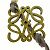 Charm in pelle Loewe Marrone Giallo - vista 2