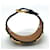 Bracelet jonc Horsebit Hermès en cuir Swift Noir  - vue 6