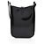 Mini borsa a tracolla verticale Monogram Le 5 À 7 in pelle verniciata Saint Laurent Nero - vista 3