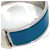Bracelet Clic Charm Hermès Argenté Bleu  - vue 9