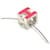 Hermès Hermes H Cube Ring Pendant Necklace Silvery Pink  - view 3