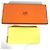 Cartera con cremallera redonda Azap Long Silk'in de Hermès Amarillo - vista 2