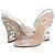 Sandali con zecca Valentino Garavani Rockstud cristallo beige Gold hardware