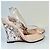 Sandali con zecca Valentino Garavani Rockstud cristallo beige Gold hardware - vista 2