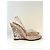 Sandali con zecca Valentino Garavani Rockstud cristallo beige Gold hardware - vista 4