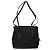 Borsa Tote PRADA in nylon e pelle nera argento autentica ki5841 Nero - vista 3