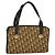 Borsa a mano in tela Trotter Christian Dior marrone oro Auth ep9995 D'oro