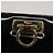 Bolso de Hombro Gancini Chain Salvatore Ferragamo Esmalte Negro Plata Auth 135991 - vista 14