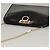 Bolso de Hombro Gancini Chain Salvatore Ferragamo Esmalte Negro Plata Auth 135991 - vista 6